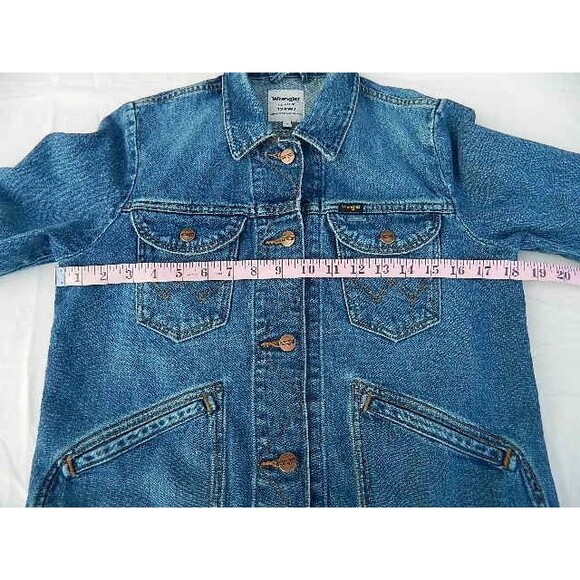 Wrangler ICONS Women's Blue Denim Jacket 124WJ Size Small - Picture 11 of 16